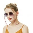 thumbnail image 1 of Prolriy Eyeglasses Strap Sunglasses and Chain Holder Eyeglass Lanyards for Women Strap Cords Chains Accessory Eyewear Chains & Lanyards Wine One Size, 1 of 1