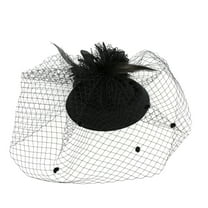 Prolriy Fascinators Hats for Women Party Hats Women Hat Cocktail for and Fascinators Pillbox Tea Headwear Girls Headband Hair Accessories for Women Black One Size