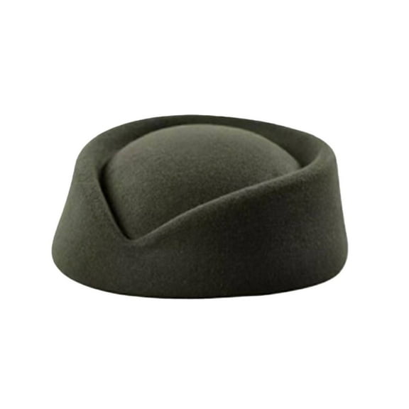 Prolriy Fascinators Hats for Women, Tea Party British Felt Derby Ladies Church Pillbox Hat for Bridal Wedding Party Women Hats Green
