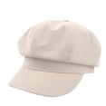 thumbnail image 1 of Prolriy Flat Cap Beret Hats for Women Female Casual Solid Caps Hard Edge Visors Vintage Caps Hat Womens Hats Beige, 1 of 4