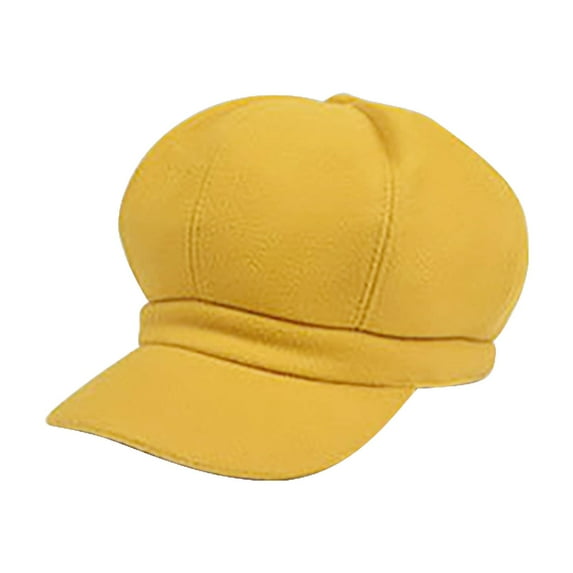 Prolriy Flat Cap Beret Hats for Women Ladies Hat Autumn and Winter Warm Fashion Wool Beret Painter Dome Trend Hat Womens Hats B