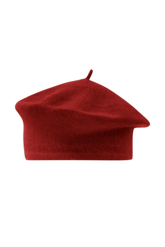 Flat Cap Beret Hats for Women Ladies Solid Color Imitation Wool Beret Bud Hat Painter Hat Womens Hats Watermelon Red