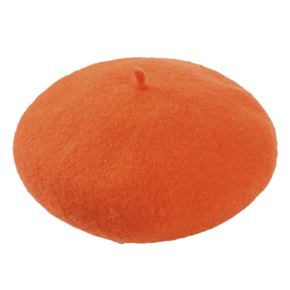 Prolriy Flat Cap Beret Hats for Women Women New Solid Color Adjustable Wool Beret Wool Warm Hat in Autumn and Winter Womens Hats A