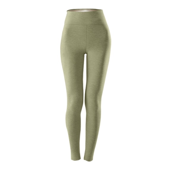 Prolriy Fleece Lined Leggings Women, New Casual Warm Winter Pants Slim Leggings Thermal Leggings for Women, Womens Pants Green XXXL