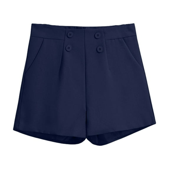 Prolriy Formal Shorts for Women, Suit Shorts Women's Black Summer Thin Style 2025 New Loose High Waisted A Line Casual Wide Leg Trousers Womens Shorts A L