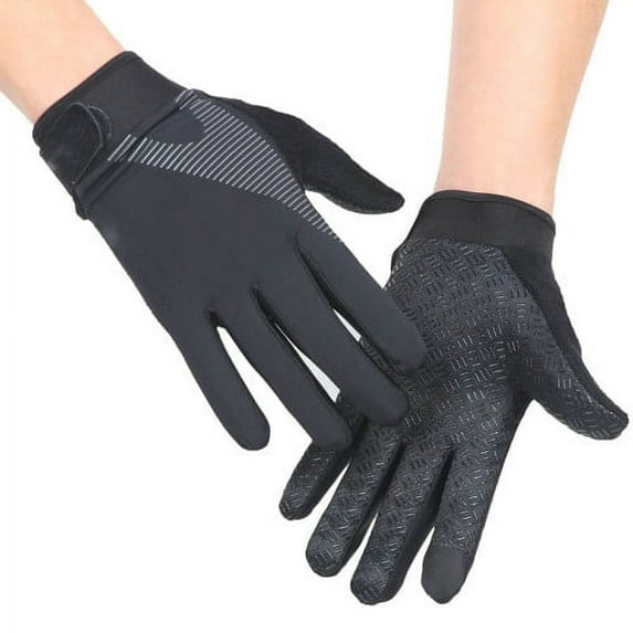 Prolriy Gloves for Women Cheers.Us 1 Pair Women Sun Protective Gloves Outdoor Gloves Driving Gloves Winter Gloves Black L