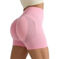 thumbnail image 1 of Prolriy Gym Shorts Women, Womens Yoga Shorts Workout Butt Lifting Shorts for Women High Waisted Gym Yoga Booty Shorts Women's Shorts Pink XL, 1 of 5