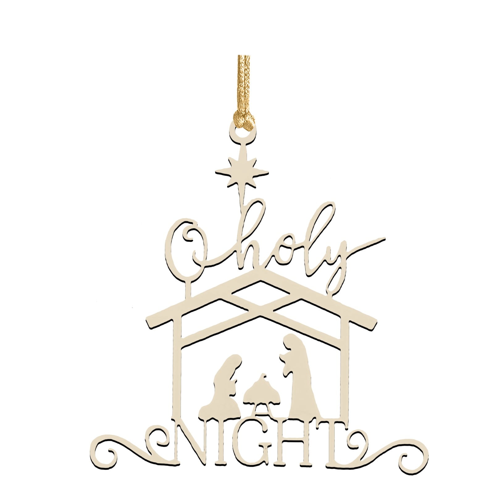 Prolriy Hangs Clearance Nativity Souvenir Wooden Nativity Pendant