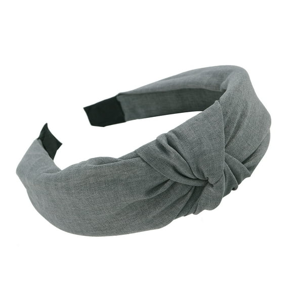 Prolriy Headbands for Women Girls Headband Head Women Bow Hoop Hair Fashion Hairband Sweet Hair Knot Headband Womens Headbands Hair Accessories for Women Grey