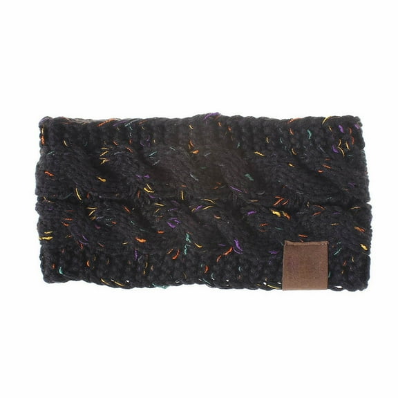 Prolriy Headbands for Women Hair Wool Yarn Variegated Dot Women's Head Hair Accessories Women Winter Warm Headband Skiing Knitted Cap Ear Warmer Headbands Womens Headbands Hair Accessories for Women E