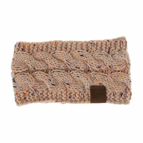 Prolriy Headbands for Women Hair Wool Yarn Variegated Dot Women's Head Hair Accessories Women Winter Warm Headband Skiing Knitted Cap Ear Warmer Headbands Womens Headbands Hair Accessories for Women J