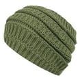 thumbnail image 1 of Prolriy Headbands for Women Knitted Headband with Wide Edge Empty Top Washing Headband Women's Autumn and Winter Warmth Ear Woolen Headband Head Wraps for Women Army Green A, 1 of 3