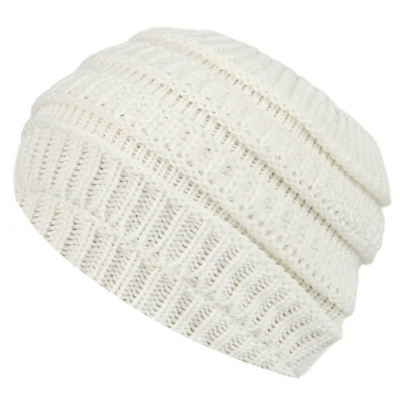 Prolriy Headbands for Women Knitted Headband with Wide Edge Empty Top Washing Headband Women's Autumn and Winter Warmth Ear Woolen Headband Head Wraps for Women White A