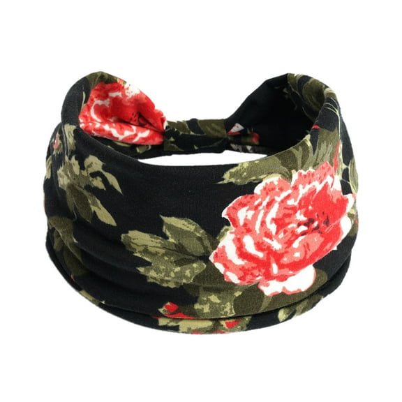 Prolriy Headbands for Women Ladies Yoga Headband Hair Wide Wicking Knotted Elastic Running Non-Slip Headband Sports Headband Hijab Elastic Womens Headbands Hair Accessories for Women I