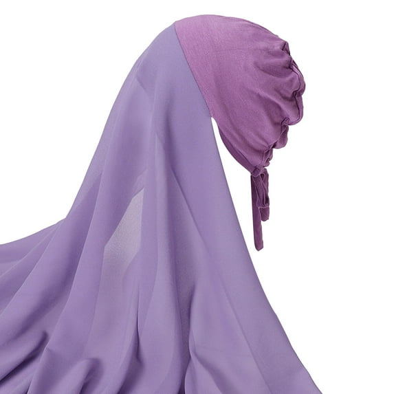 Prolriy Hijab Scarf for Women Muslim Head Scarf Solid Color Long Scarf Wrap Scarves Chiffon Scarf for Women Fashion Shawl Scarf Head Scarf