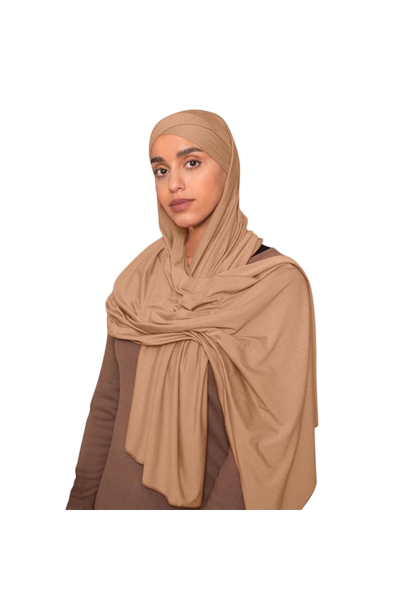 Hijab Scarf for Women Muslim Head Scarf Solid Color Long Scarf Wrap Scarves Cotton Scarf for Women Fashion Shawl Scarf Head Scarf