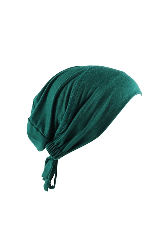 Hijab Undercap Women's Muslim Elastic Band Ethnic Hijab Solid Color Adjustable Small Cap Tube Cap Wrapped Turban Cap Lace Up Head Scarf Turbans for Women H