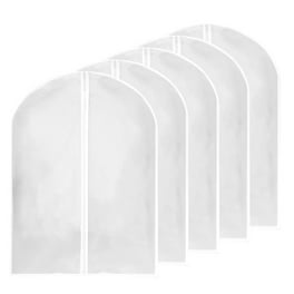 Clearance Hilingoto Storage Containers 5 Pack Large Clear Garment Bags Moth Proof Garment Bags Garment Cover Hanging Dress Garment Bags Storage for