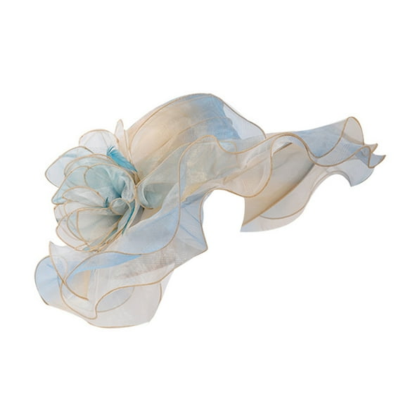 Prolriy Kenntucky Derby Hats for Women British European and American Multi Color Hat Elegant Personality Spring and Summer Outer Sun Visor Fascinators Hats for Women Sky Blue