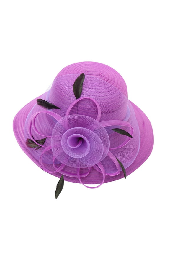 Kenntucky Derby Hats for Women, Women's Church Daily Cap Fascinator Bridal Tea Party Wedding Hat Fascinators Hats for Women Purple