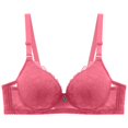 thumbnail image 1 of Prolriy Lace Bras for Women, Women's Casual Fashion Large Size Bra Thin Sponge Underwear Sexy Lace Bra Women's Bras Pink 42, 1 of 9