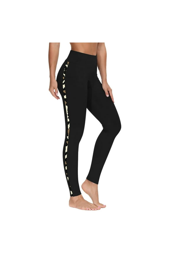 Leggings for Women Butt Lifting Booty Tights High Waist Stretchy Pants Yoga Tights Yoga Pants Women Black S