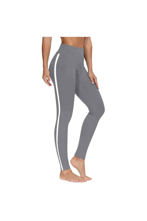 Leggings for Women Butt Lifting Booty Tights High Waist Stretchy Pants Yoga Tights Yoga Pants Women Grey XL