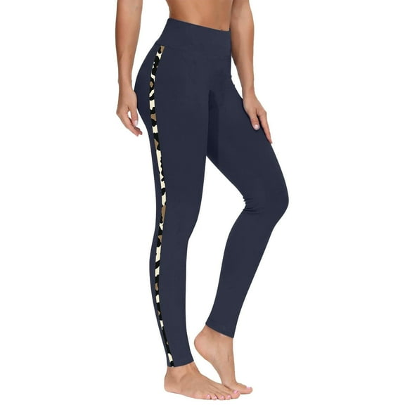 Prolriy Leggings for Women Butt Lifting Booty Tights High Waist Stretchy Pants Yoga Tights Yoga Pants Women Navy L