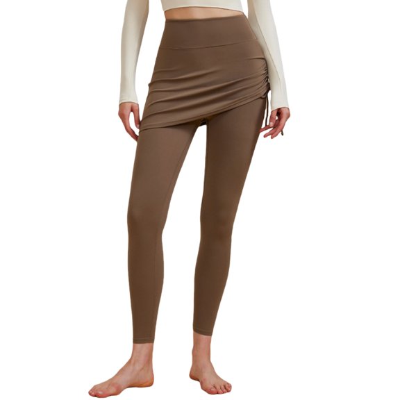 Prolriy Leggings for Women Leggings Workout Sport Pants Women's Waist Tights Yoga Running Yoga Pants Yoga Pants Women Khaki S
