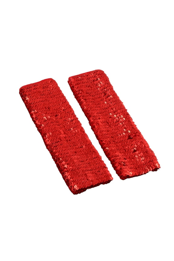 Long Gloves Women Formal Stylish Glitter Gloves Sequin Long Gloves Fingerless Elastic Gloves Glitter Carnival Costumes for Women and Girls Opera Gloves Red