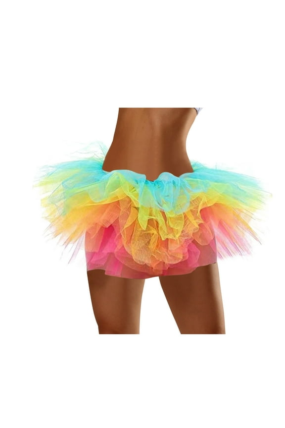 Mardi Gras Outfit for Women Five Layer American Mesh Cake Skirt Tutu Skirt Mesh Skirt Cosplay Tutu Skirt Beach Adult Five Layer Tu Tu Skirt Tutu for Women Adults Skirts for Women Camouflage