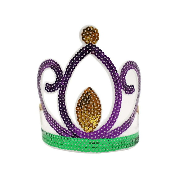 Prolriy Mardi Gras Outfit for Women Masquerade Party Sequins Caveman Headpiece Mardi Headpiece Mardi Gras Accessories Sequin Costumes for Women Sky Blue