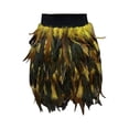 thumbnail image 1 of Prolriy Mardi Gras Outfit for Women, Women's Feather Masquerade Stage Costume Performance Skirt Mini Skirts for Women, Women's Skirts Yellow S, 1 of 4