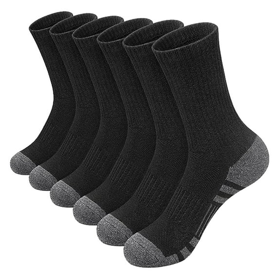 Prolriy Mens Socks, 5Pc Men's Basketball Socks Soccer Socks Men Solid Color Short for Athletic Running Cycling Socks for Men C