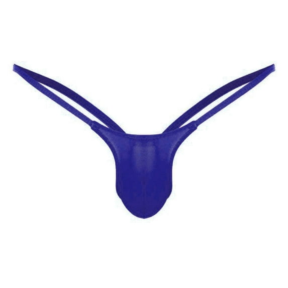 Prolriy Mens Thongs G-String Back Mens Briefs Thong Open Low Underwear Waist Underpants Mens Underwear Dark Blue XXXXL