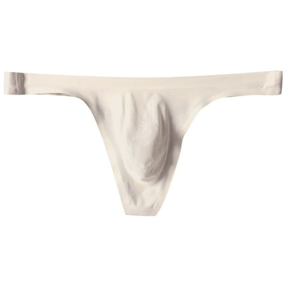 Prolriy Mens Thongs Men Fashion Underpants Solid Briefs Underwear Pants Mens Underwear Khaki XL