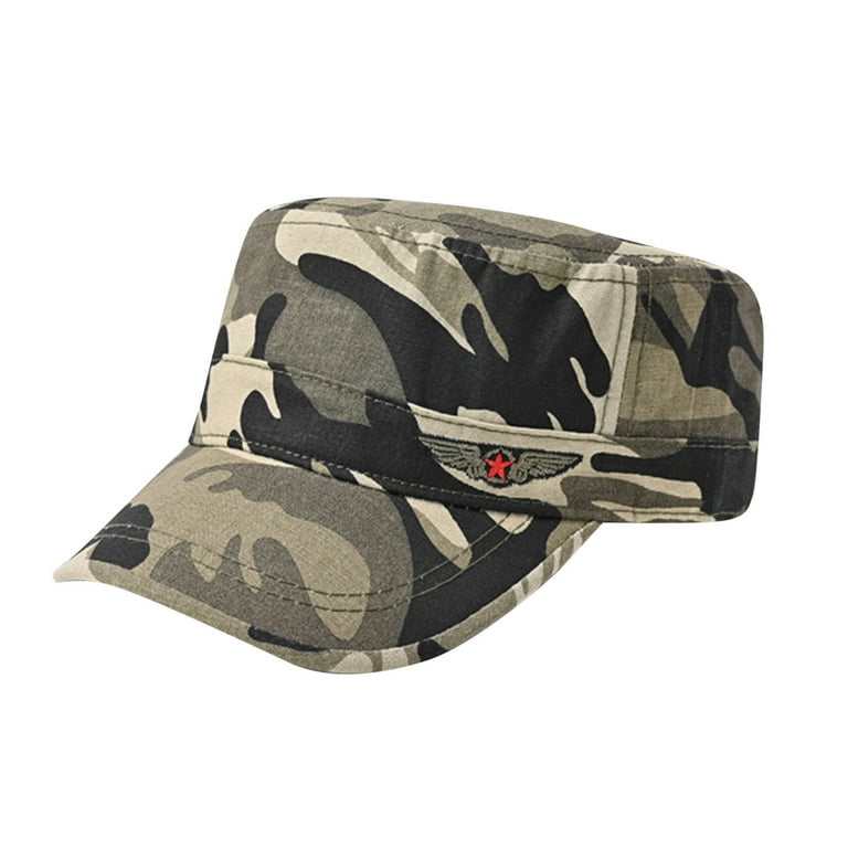 Prolriy Military Cadet Hats for Men Fashion Casual Embroidery