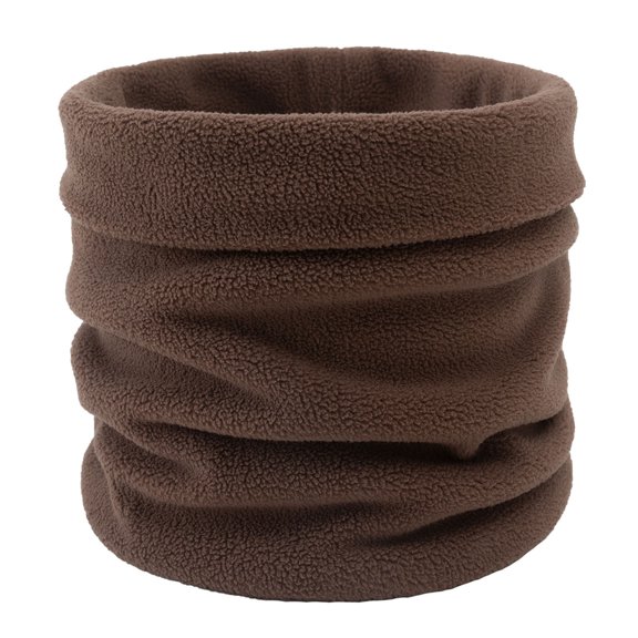 Prolriy Neck Gaiters for Men Autumn and Winter Scarf for Warmth Men and Women's Casual Double Versatile Outdoor Solid Color Sleeve Head and Neck Cover Neck Scarf for Women Neck Warmer Coffee