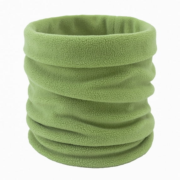 Prolriy Neck Gaiters for Men Autumn and Winter Scarf for Warmth Men and Women's Casual Double Versatile Outdoor Solid Color Sleeve Head and Neck Cover Neck Scarf for Women Neck Warmer Green