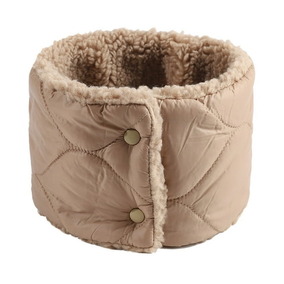 Prolriy Neck Warmer Neck Gaiter Winter Wool Knitted Neck Scarf Warm Scarf Mens and Womens Neck Scarf for Women Winter Khaki