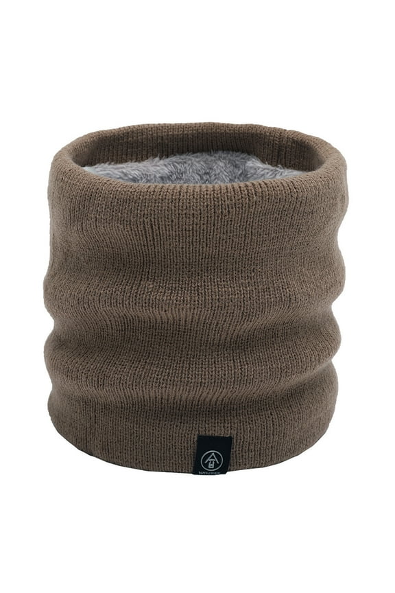 Neck Warmers Unisex Solid Snood Neck Warmer Fleece Knitted Scarf Scarves Shawl Cowl Hoop Circle Scarf for Women Khaki One Size