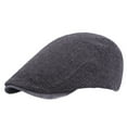thumbnail image 1 of Prolriy Newsboy Hats for Men Flat Mens Hats Cotton Travel Hat Men's Outdoor Sun Peak Fashion Hat Cap Beret Forward Baseball Caps Cabbie Beret Hats for Men Black, 1 of 5