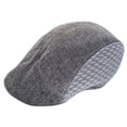 thumbnail image 1 of Prolriy Newsboy Hats for Men Flat Mens Hats Men's and Women's Autumn Comfortable Breathable Mesh Cap Cabbie Beret Hats for Men Grey, 1 of 1