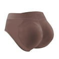 thumbnail image 1 of Prolriy Padded Butt Underwear for Women, Women's Solid Color Detachable Hip Pad Peach Hip Shaping Underwear Pants Womens Underwear Brown XS, 1 of 4