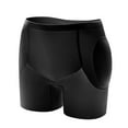 thumbnail image 1 of Prolriy Padded Underwear for Women Ladies' Solid Color Flat Angle Buttock Lifting Artifact Buttock Latex Pad Buttock Shaping Butt Lifting Panties Black L, 1 of 9