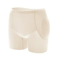 thumbnail image 1 of Prolriy Padded Underwear for Women Ladies' Solid Color Flat Angle Buttock Lifting Artifact Buttock Latex Pad Buttock Shaping Butt Lifting Panties White S, 1 of 9