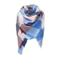 thumbnail image 1 of Prolriy Scarf for Women Passionbility Women's Fall Winter Scarfs for Women Plaid Cozy Scarf Chunky Large Blanket Wrap Shawl Scarves Shawl Scarf Sky Blue, 1 of 2