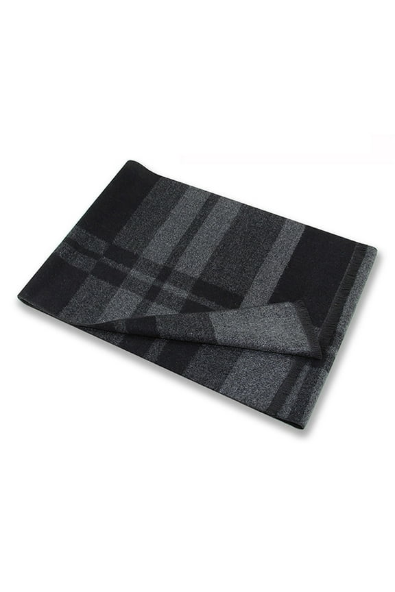 Scarf for Men, Men's Winter Warm Thick Classic Modern Imitation Scarf 180 X 30 Cm Bufandas Para Hombres Scarf Men Black
