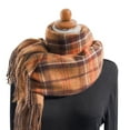 thumbnail image 1 of Prolriy Scarf for Women Autumn and Winter Colorful Plaid Shawl Thickening Warm Fringe Scarf Womens Scarf B, 1 of 8