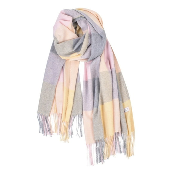 Prolriy Scarf for Women Autumn and Winter Solid Color Shawl Scarf Thickening Warm Fringe Scarf Womens Scarf Grey2